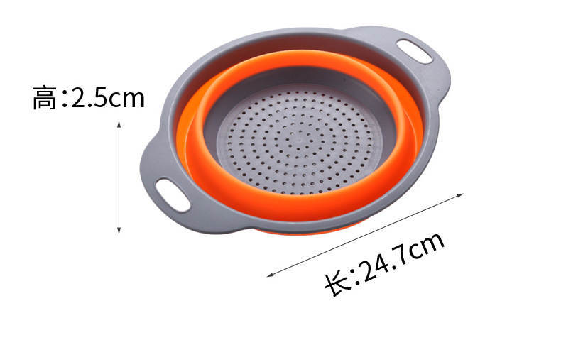 圆形折叠洗菜盆沥水篮_09